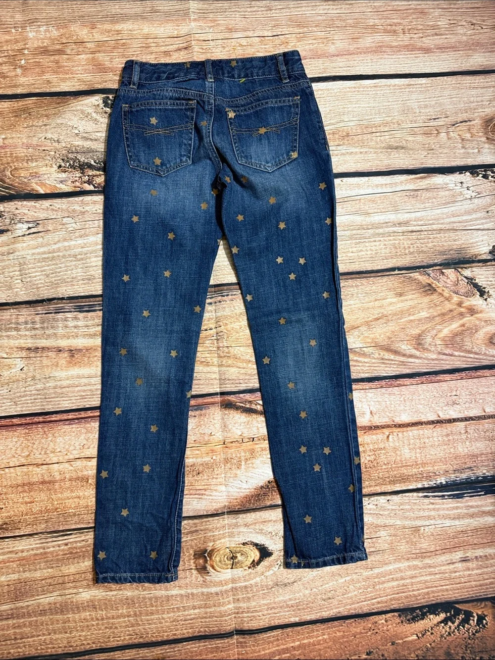 GapKids 1969 Girls Star Print Super Skinny Jeans Size 8 Regular